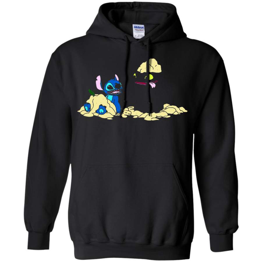 AGR Stitch And Night Fury Friends At The Beach Hoodie