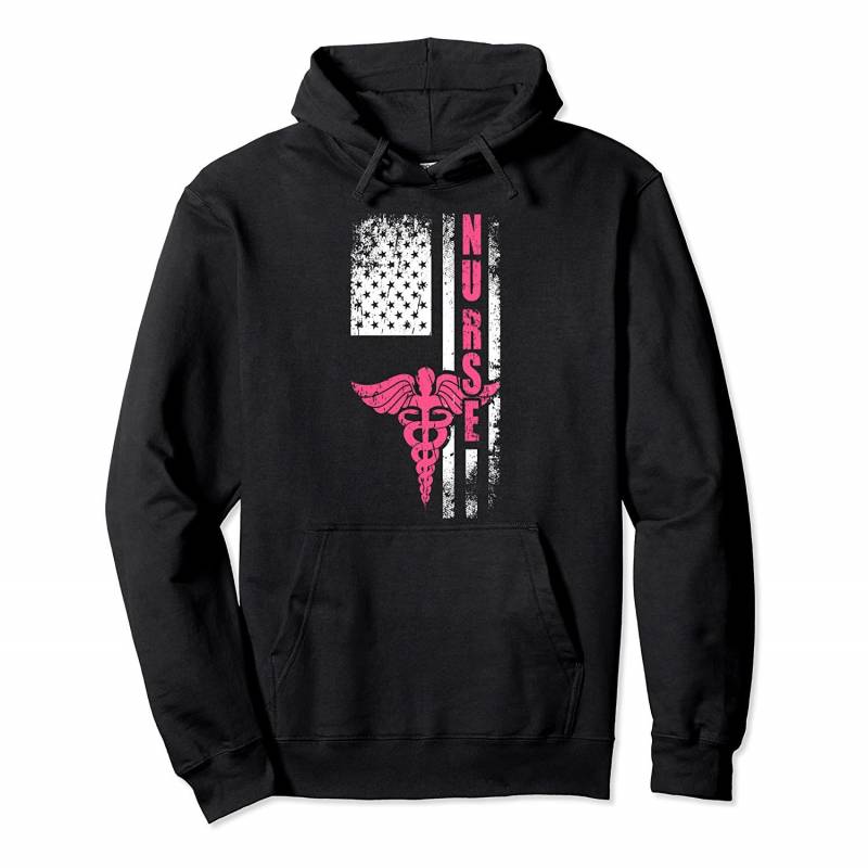 American Flag – Nurse – Hermes Symbol Pullover Hoodie, T-Shirt, Sweatshirt