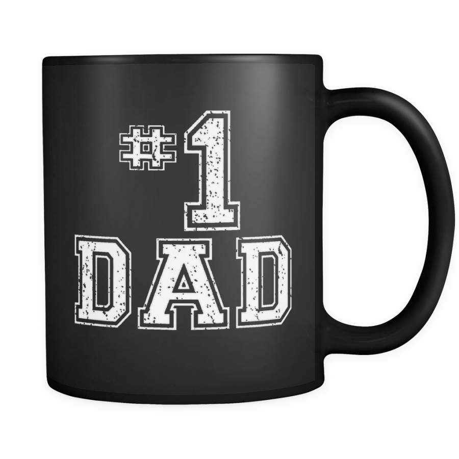 #1 Dad Number One Father’s Day Vintage Style – Mug – TEEEVER