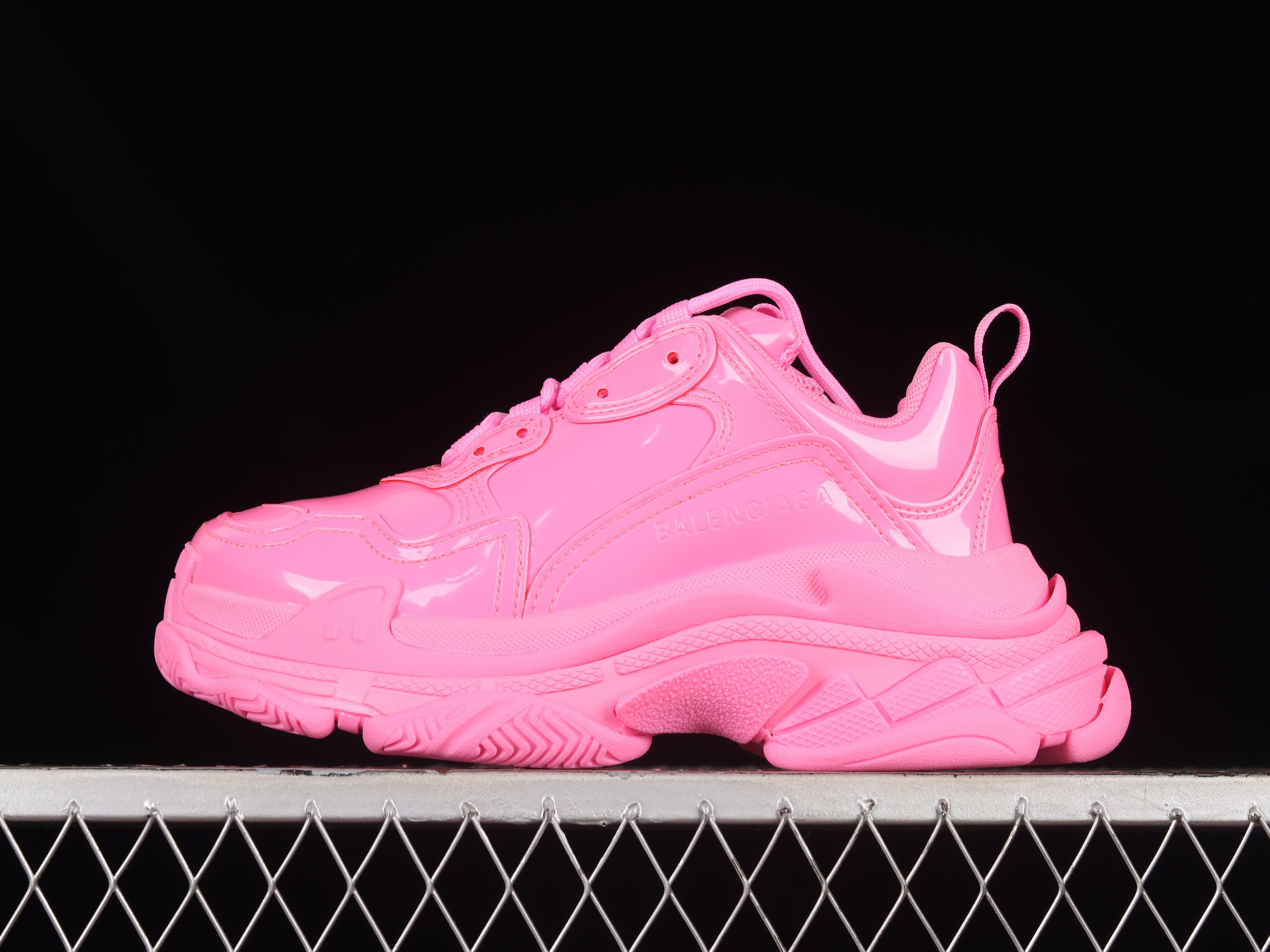 Balenciaga Triple S Rubber Shoes Sneakers – Pink SNK424692166