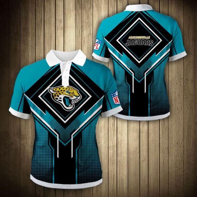 Jacksonville Jaguars Square Lattice Polo Shirt