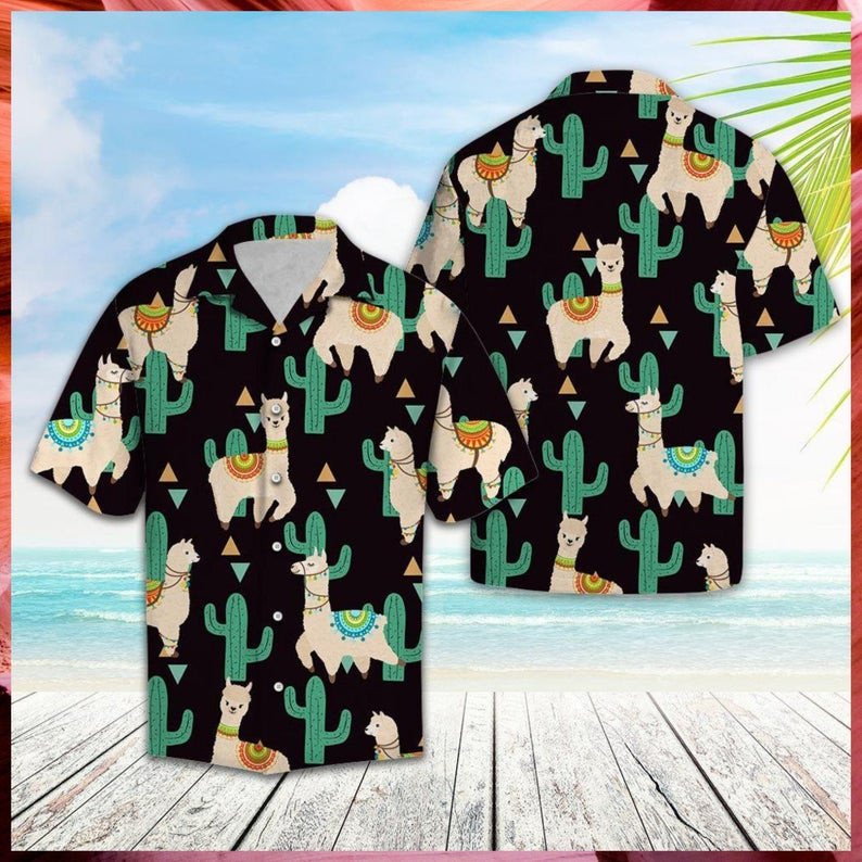 Llama Cactus Hawaii Shirt Unisex Adult Ha8935