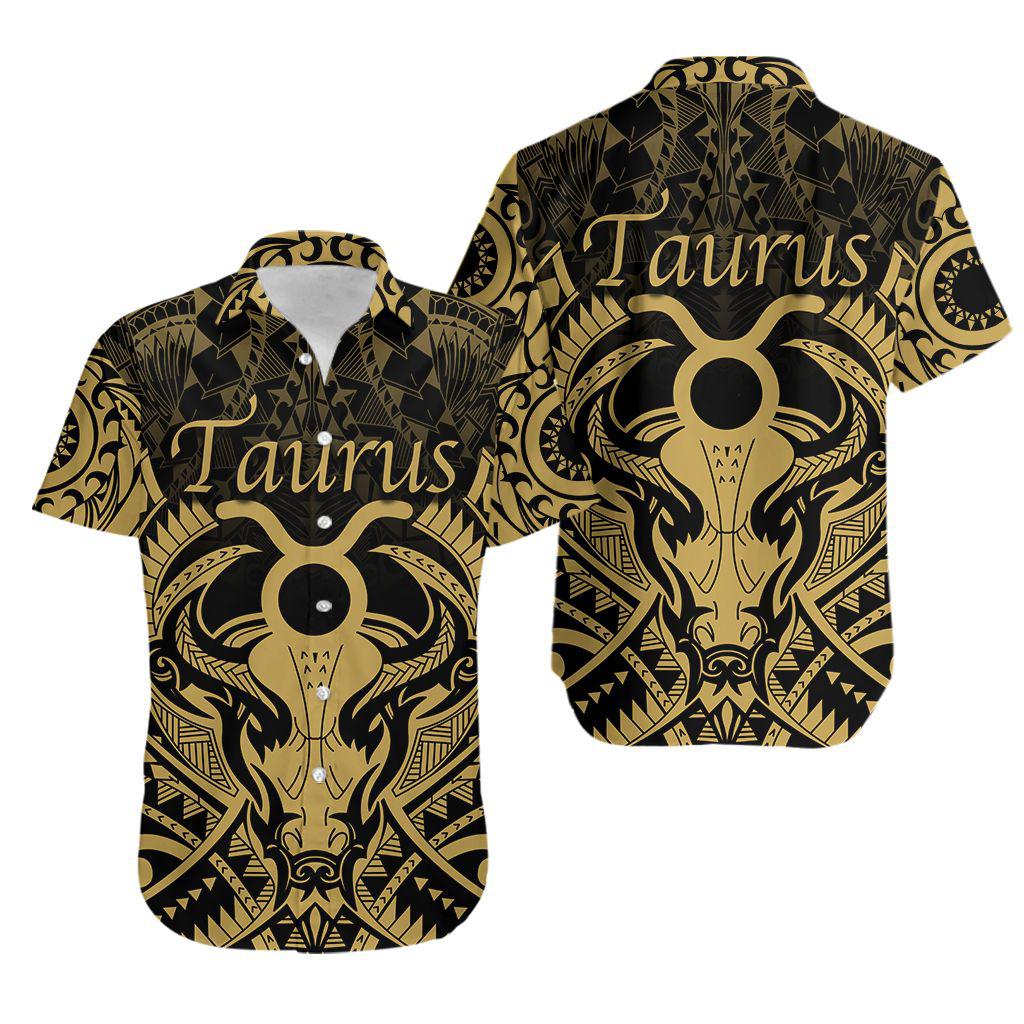 Taurus Zodiac With Symbol Mix Polynesian Tattoo Aloha Hawaii Shirts For Men Women Ha88100