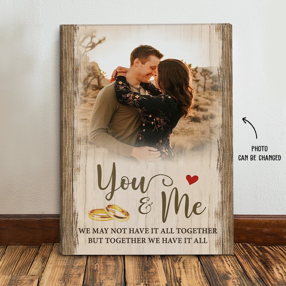 You & Me – Personalized Custom Photo Canvas