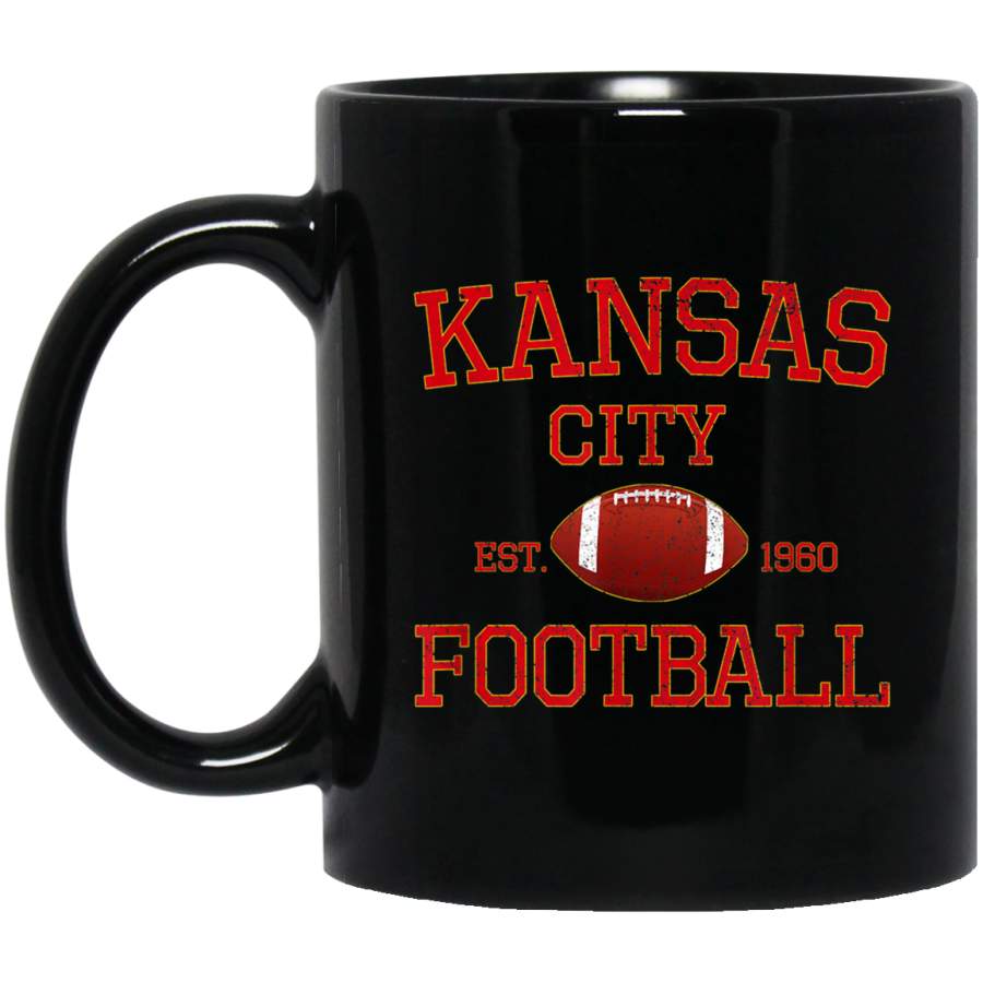 Vintage Distressed Kansas City Football Mug