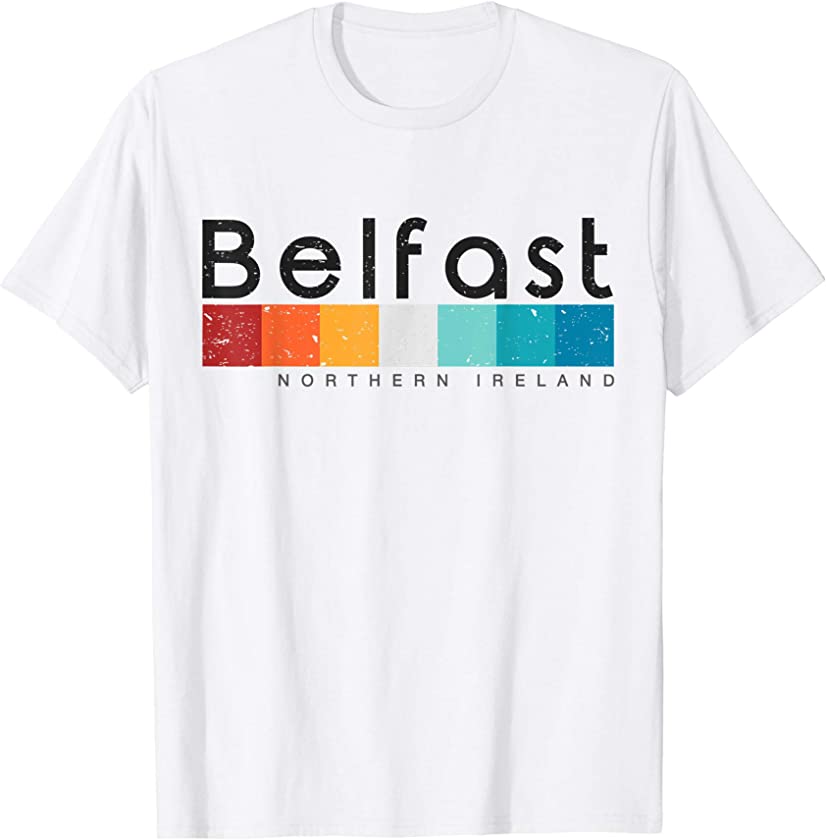 Belfast Northern Ireland Retro style Vintage Design T-shirt