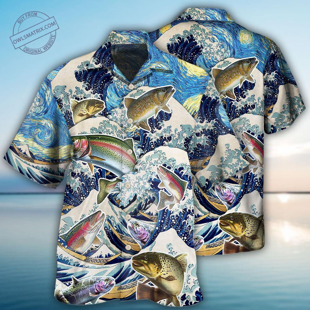 Trout Fishing Big Waves Hawaii Shirt Ha78833