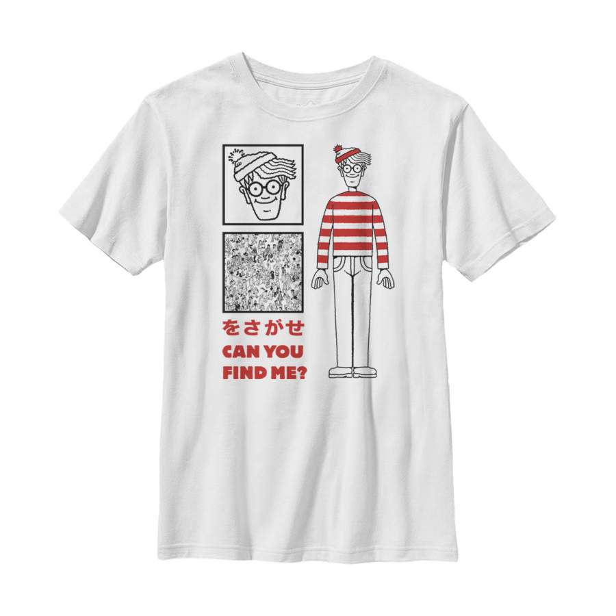 Where’s Waldo Boy’s Kanji Can You Find Me?  T Shirt