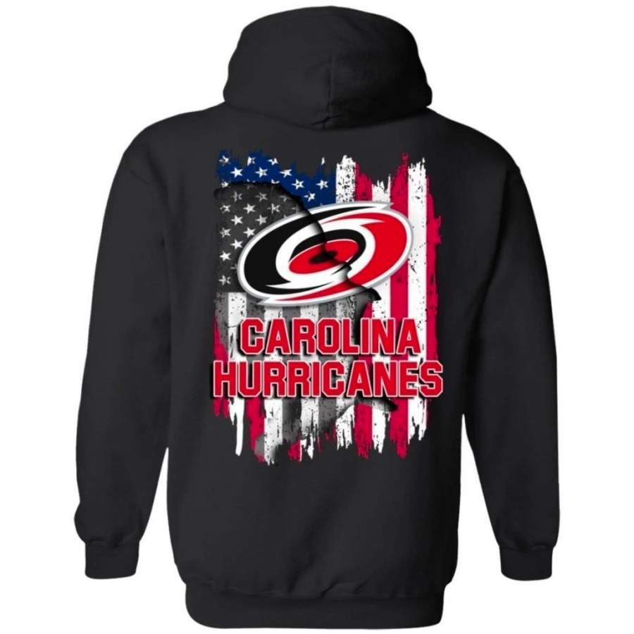 Carolina Hurricanes American Flag Hockey Hoodie Men Women Fan