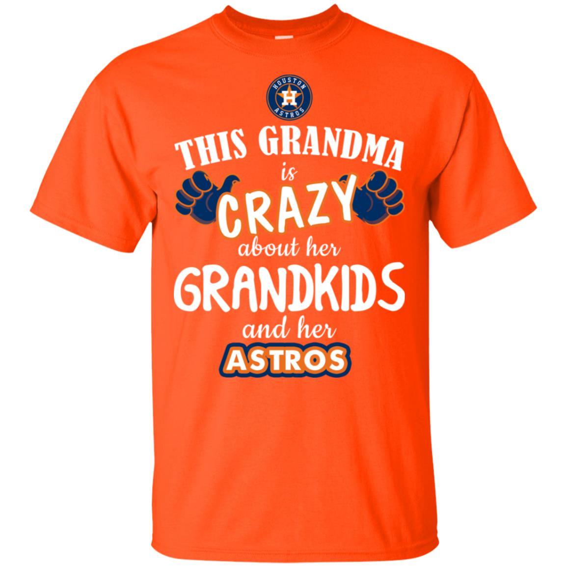 Grandma Is Crazy About Her Grandkids And Her Houston Astros Tshirt