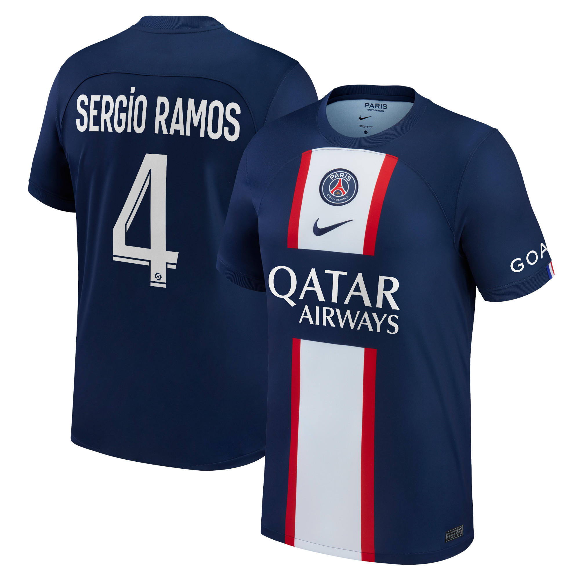 Sergio Ramos Paris Saint-Germain 2022/23 Home Replica Player Jersey – Blue