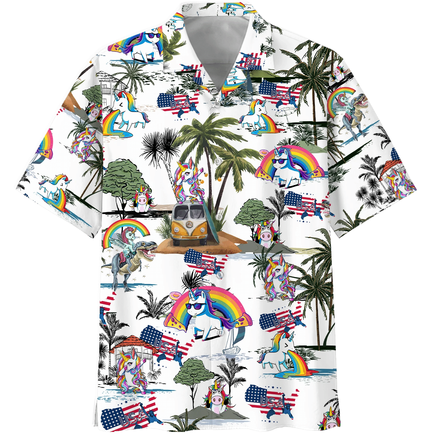 Unicorn Style Hawaii Shirt Unisex Adult Ha82583