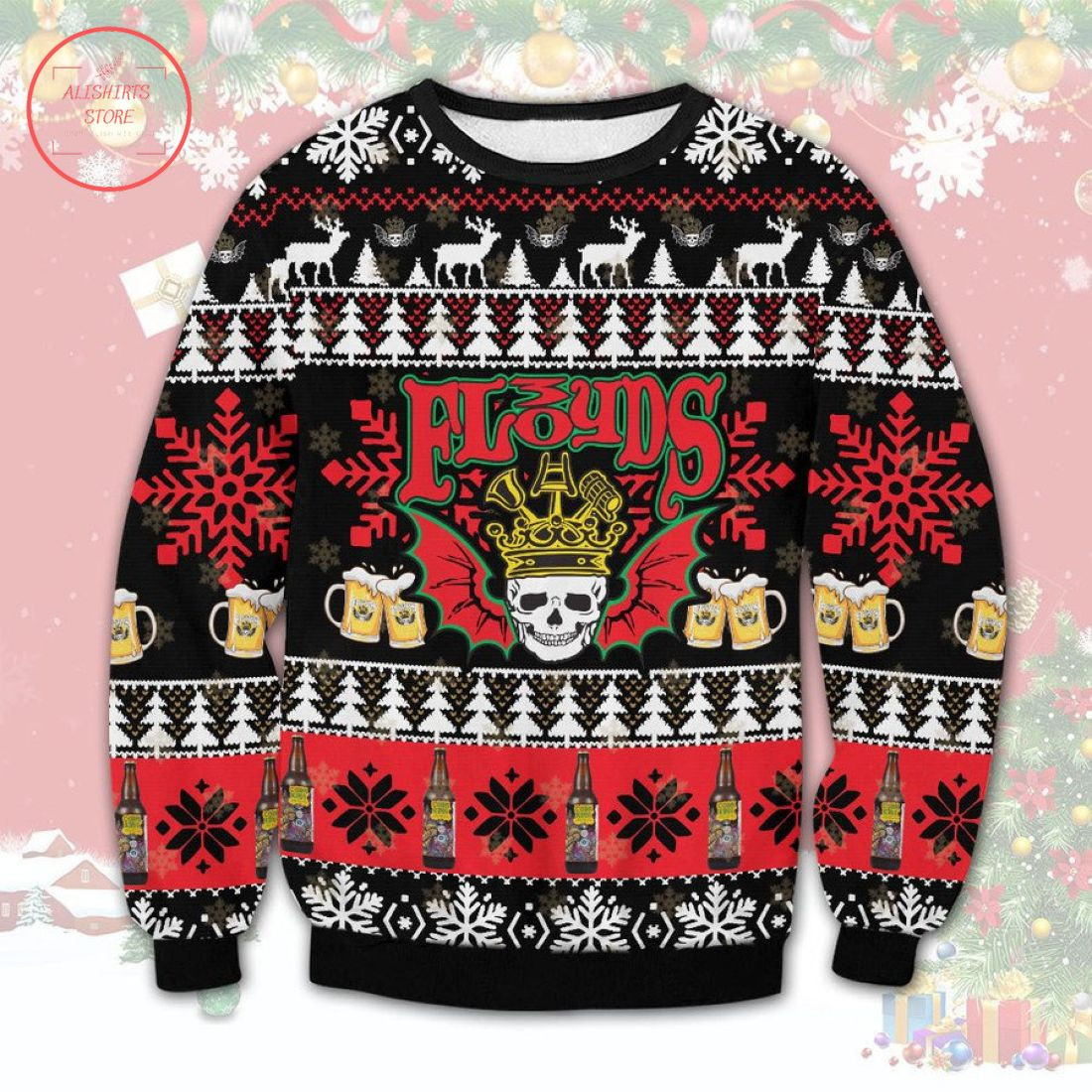 Three Floyds Brewing Co Ugly Christmas Sweater T-Shirt