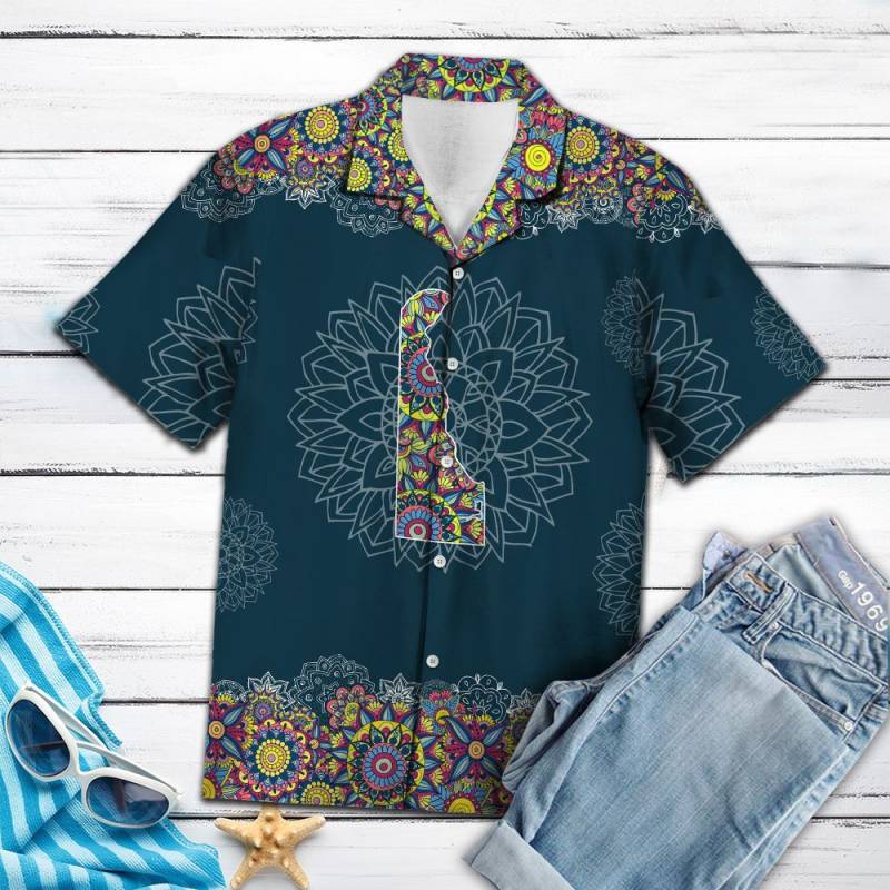 Delaware Mandala Hawaiian Shirt Ha46937