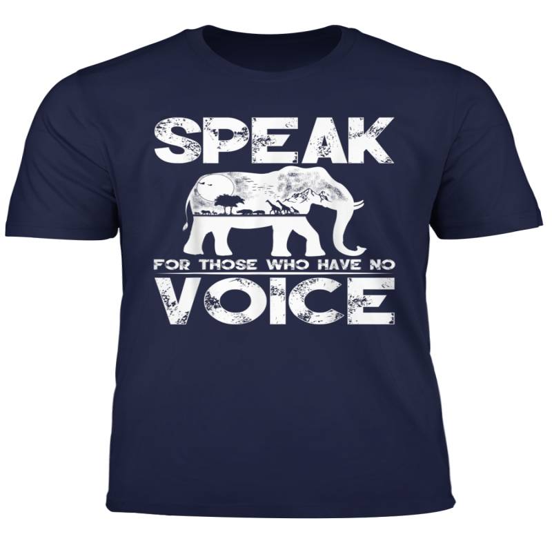 Speak For Those Who Have No Voice Save Elephant Animal T Shirt