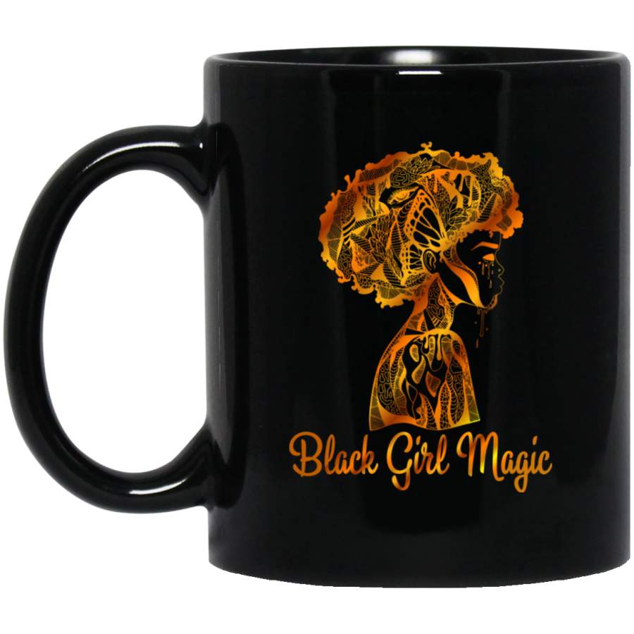 African American Coffee Mug Black Girl Magic 11oz – 15oz Black Mug