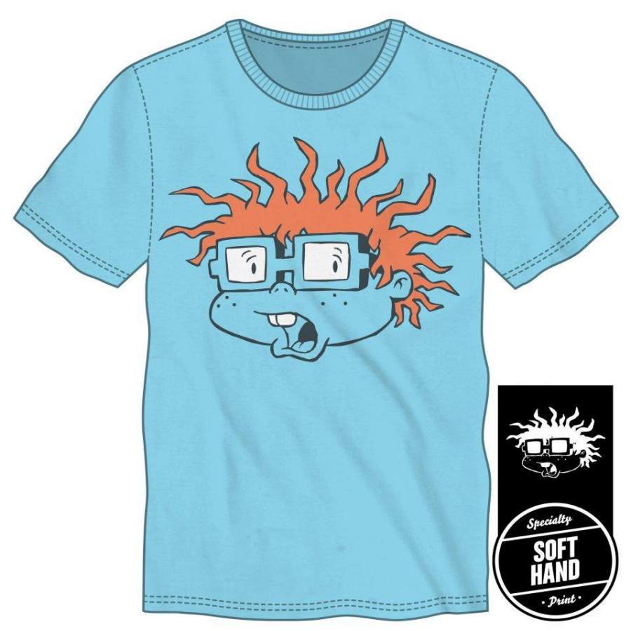 Rugrats Chuckie Finster Men’s Blue T-Shirt Tee Shirt – Myclothywave Shop
