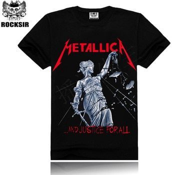 2017 Metallica Impress O Dos Homens T Camisa Homem T Metallica Camisa Ver O Tops Tees T Shirt