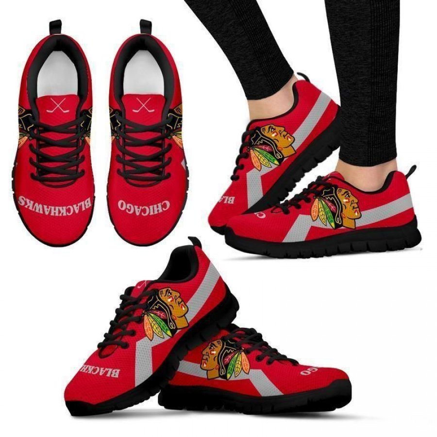 Chicago Blackhawks Sneaker Sport Sneakers Shoes Birthday Christmas Gift