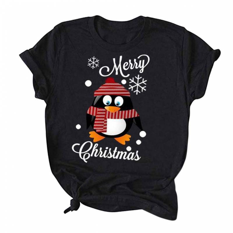 Merry Christmas Funny Penguin T-shirt