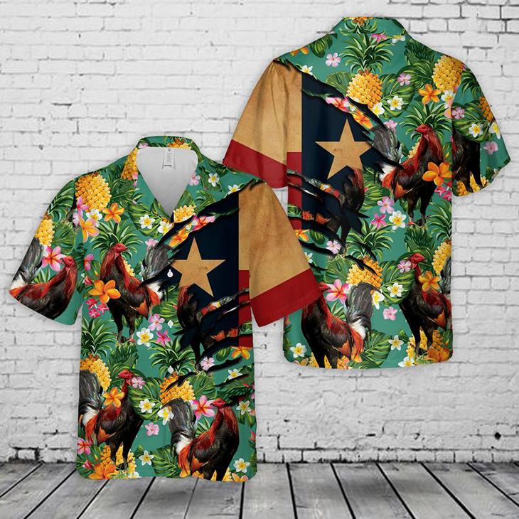 Texas Rooster Hawaiian Shirt – For Men And Women