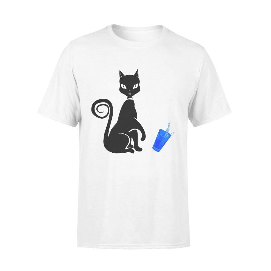 I Do What I Want Black Cat and Cup Funny Cat T-Shirt