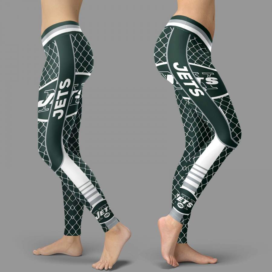 Single Small Line Circle Stylish Fashion New York Jets Leggings