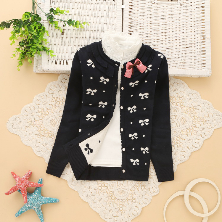 6-14 years girls cotton cardigans good quality girls’ sweaters 2018 spring new style children sweaters K501 alx