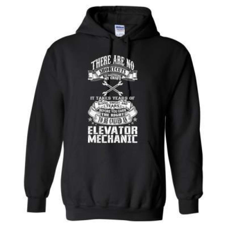 AGR There Is No Shortcuts To Mastering My Craft It Takes Years Of Blood Sweat And Tears Elevator Mechanic – Heavy Blend™ Hooded Sweatshirt