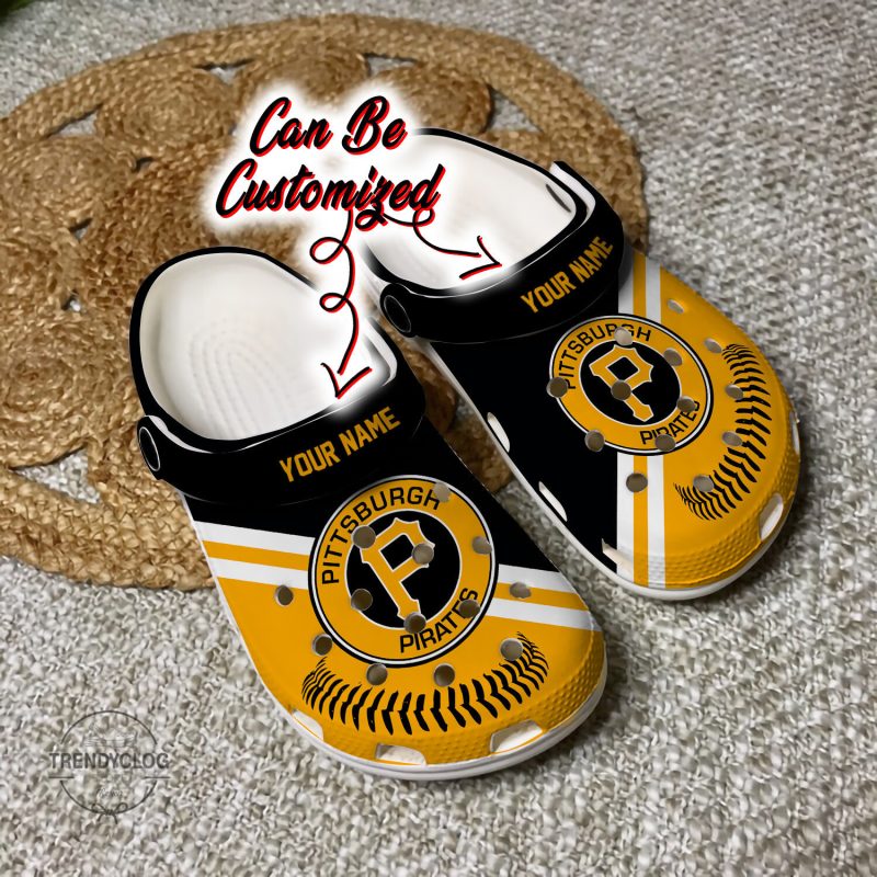 Baseball PPirates Personalized Baseball Logo Team Clog Shoes