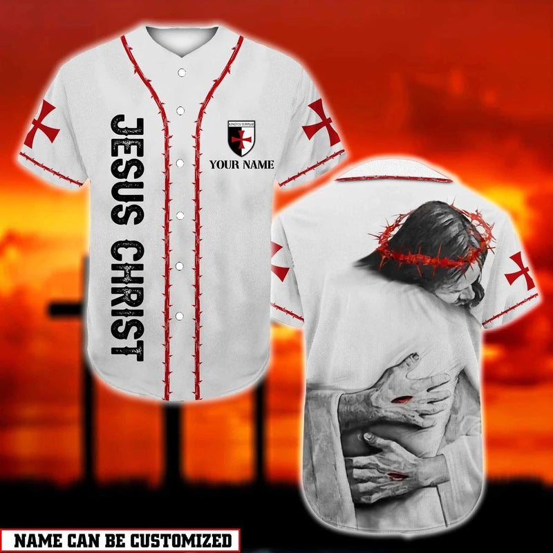 God Hug Baseball Jersey – God Is Love Custom Printed 3D Baseball Jersey Shirt For Men Women