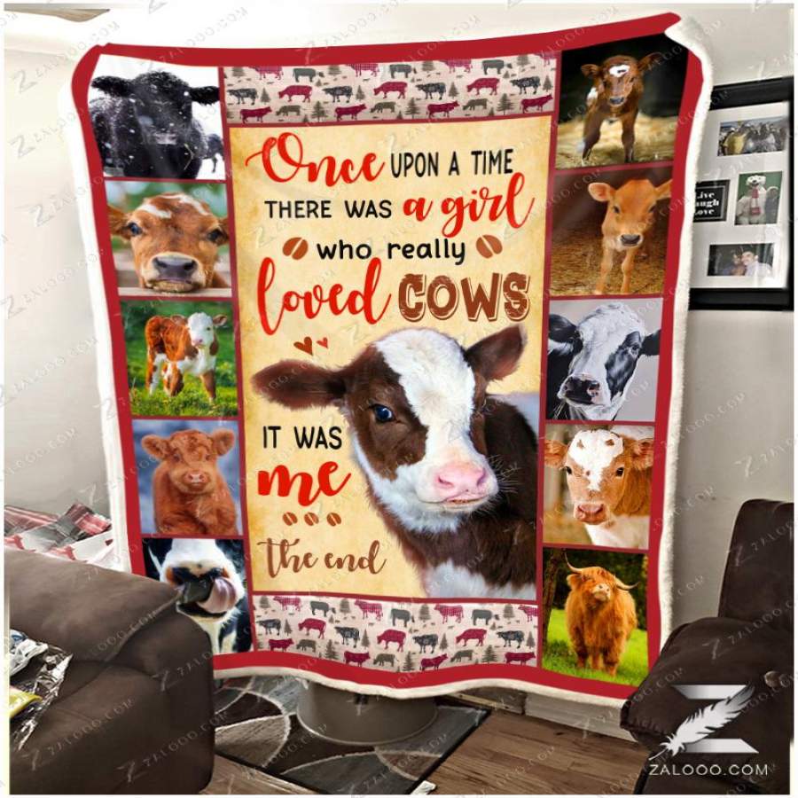 Zalooo – Fleece Blanket – Cow – Once Upon A Time