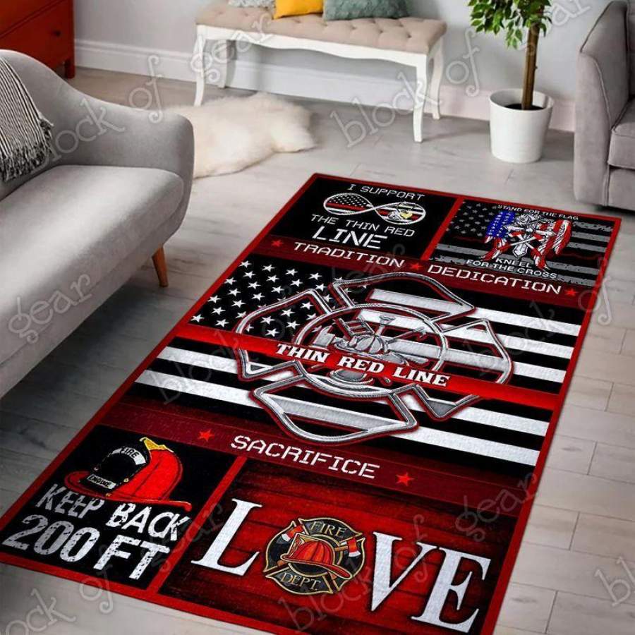 Firefighter Living Room Rug