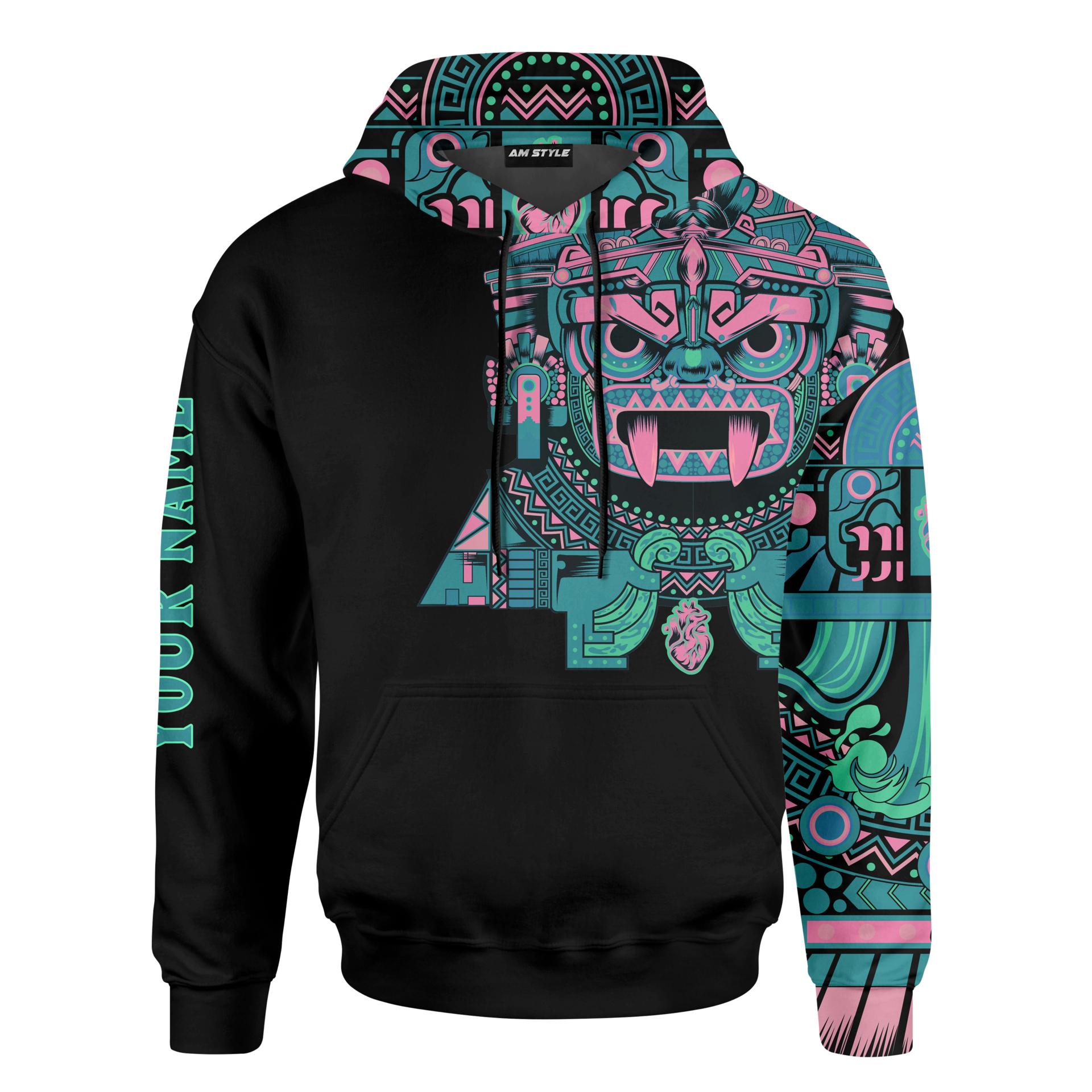 Aztec Tlaloc God Aztec Mexican Mural Art Customized 3D All Over Printed Shirt – Am Style Design