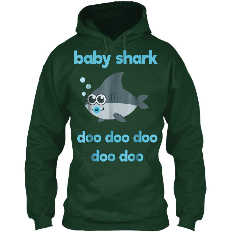 Baby Shark Doo Doo Doo Doo Shark Song  Pullover Hoodie 8 oz