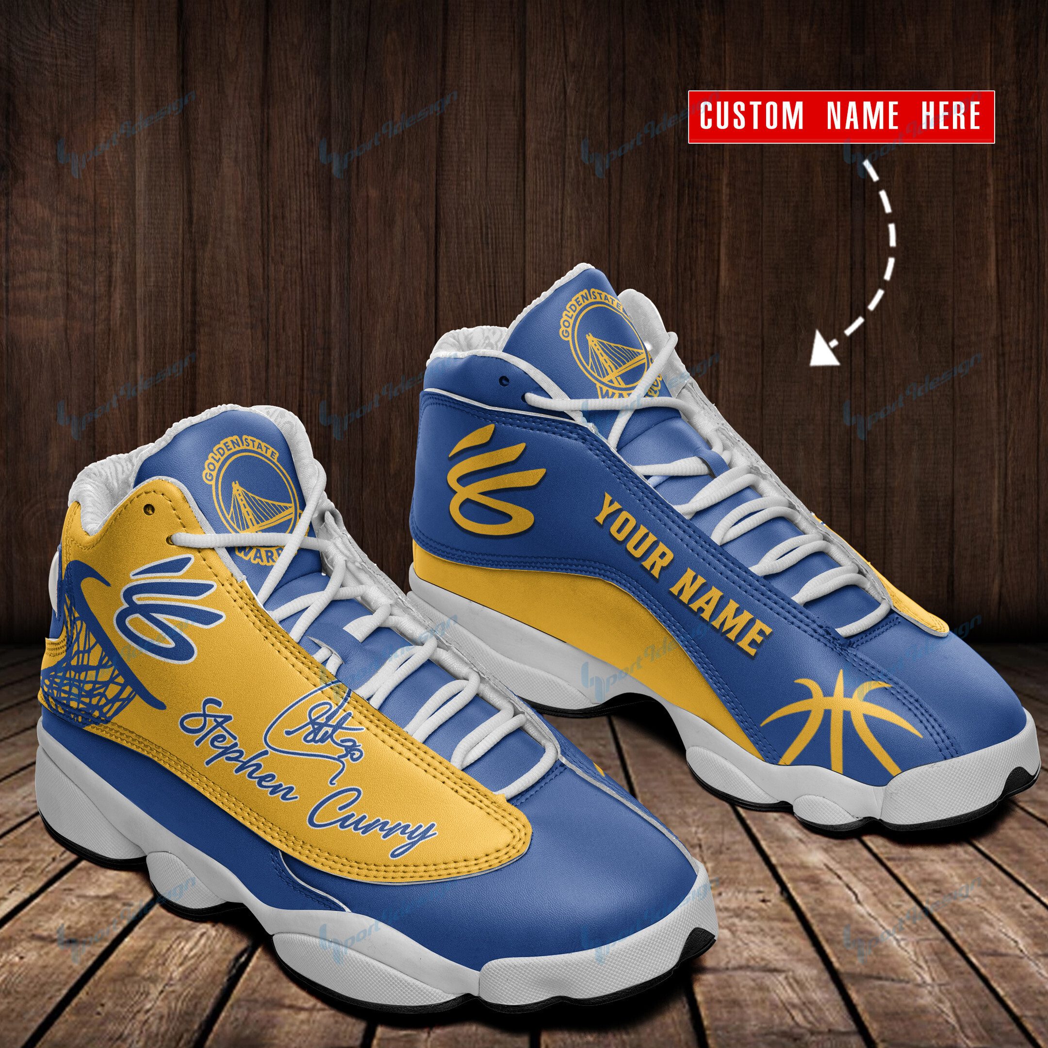 Stephen Curry Personalized Ajd13 Sneakers Bg120