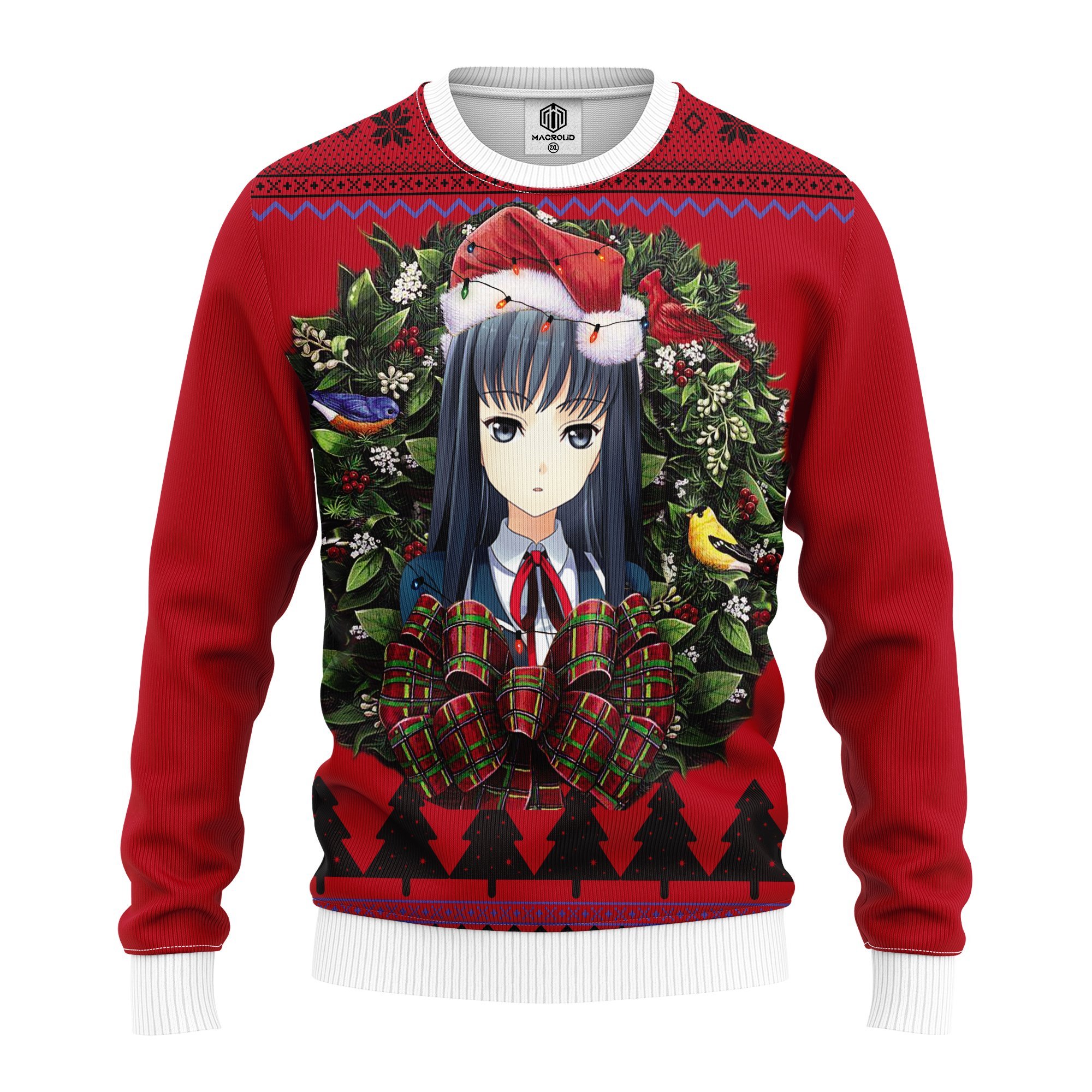 anime girl christmas sweater