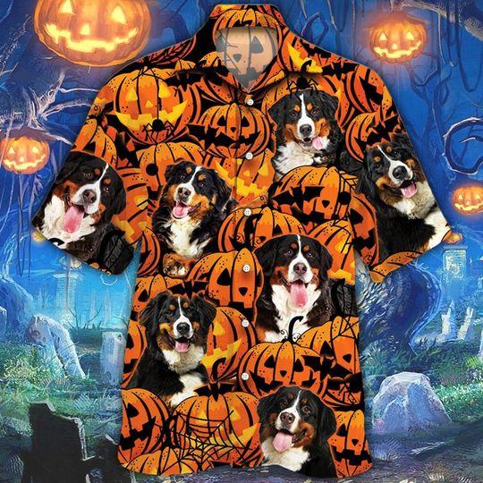 Bernese Mountain Dog Halloween Hawaii Shirt For Men Women Ha22234