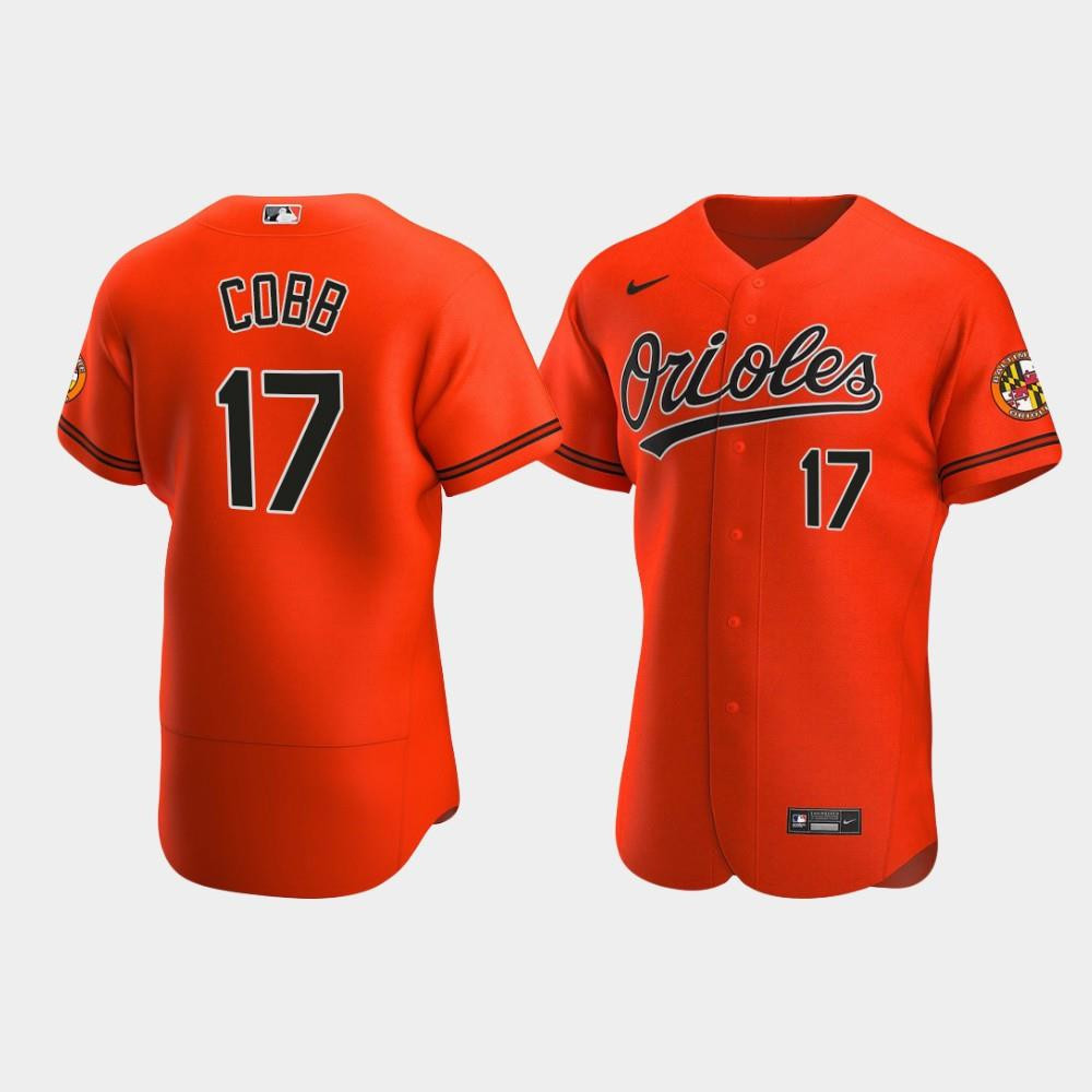 Alex Cobb 17 Baltimore Orioles Orange Alternate Jersey