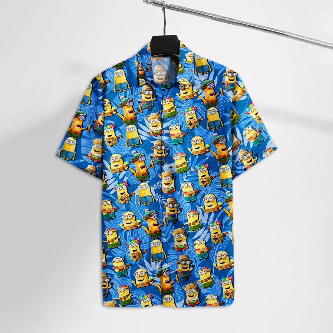 Unifinz Dm Hawaii Shirt Hula Dancer Minion Tropical Tshirt 2022 Ha20688