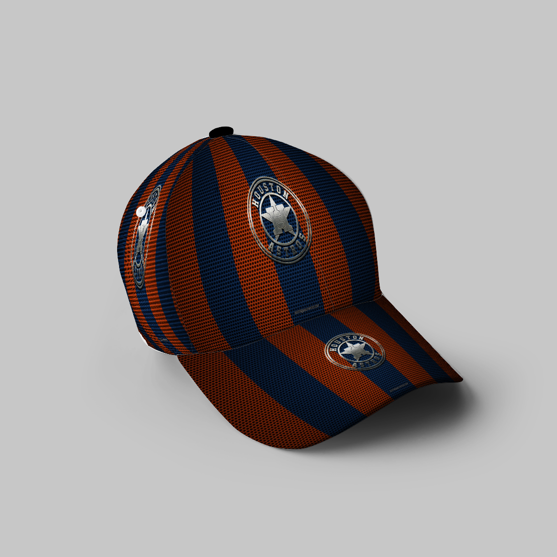 Houston Astros Emblem Texture 3D Printing Baseball Cap Classic Hat