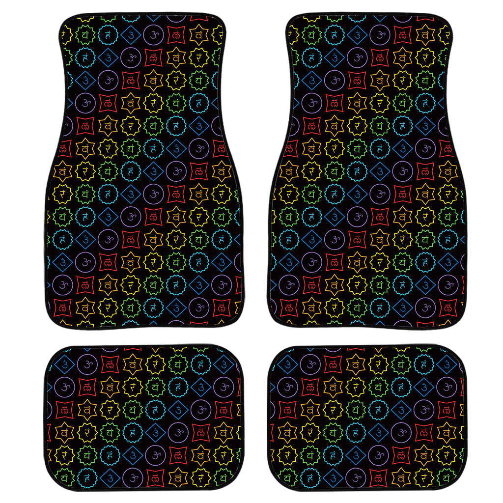 Reiki And The Seven Chakras Print Front And Back Car Floor Mats, Front Car Mat