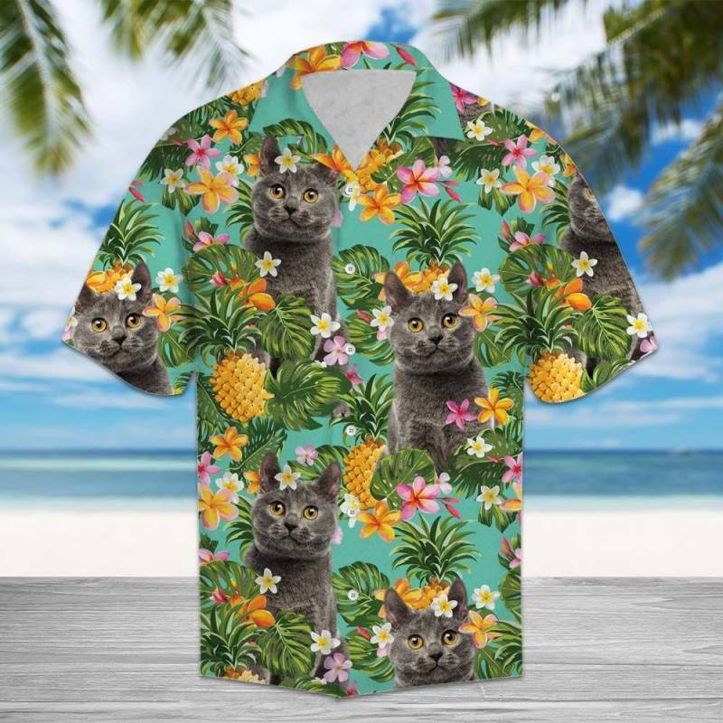 Artsyhomes Tropical Pineapple Chartreux Hawaiian Ha1796