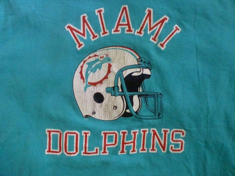 Miami Dolphins 1980S Vintage Shirt   Thin And Soft