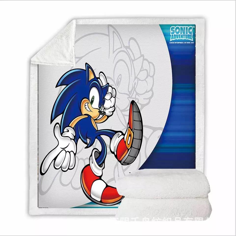 Sonic Lost World Sonic The Hedgehog #12 Blanket – Hoodie Blanket Super Soft Cozy Sherpa Fleece Throw Blanket – Hoodie Blanket