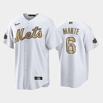 2022-23 All-Star Game NL New York Mets White 6 Starling Marte Jersey