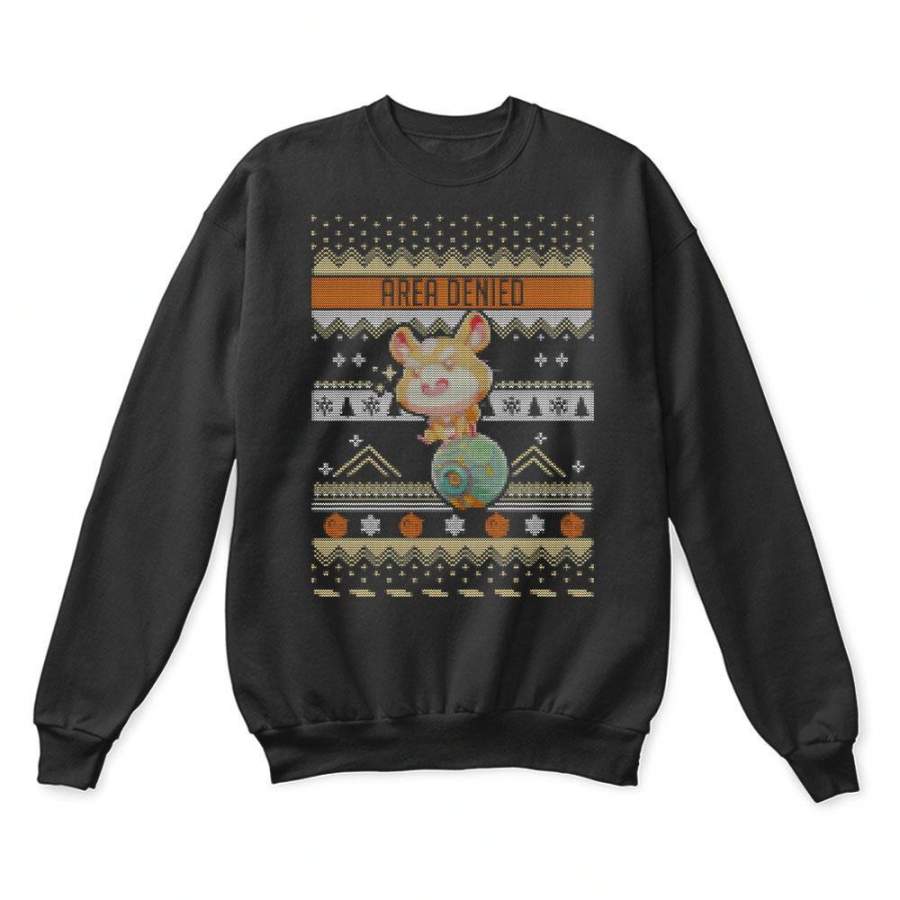 Area Denied Chibi Wrecking Ball Hammond Christmas Ugly Sweaters