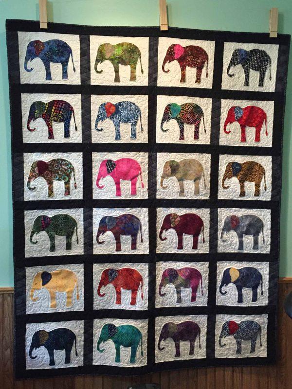 Elephants On Parade Quilt Blanket Lu88 – Quilt