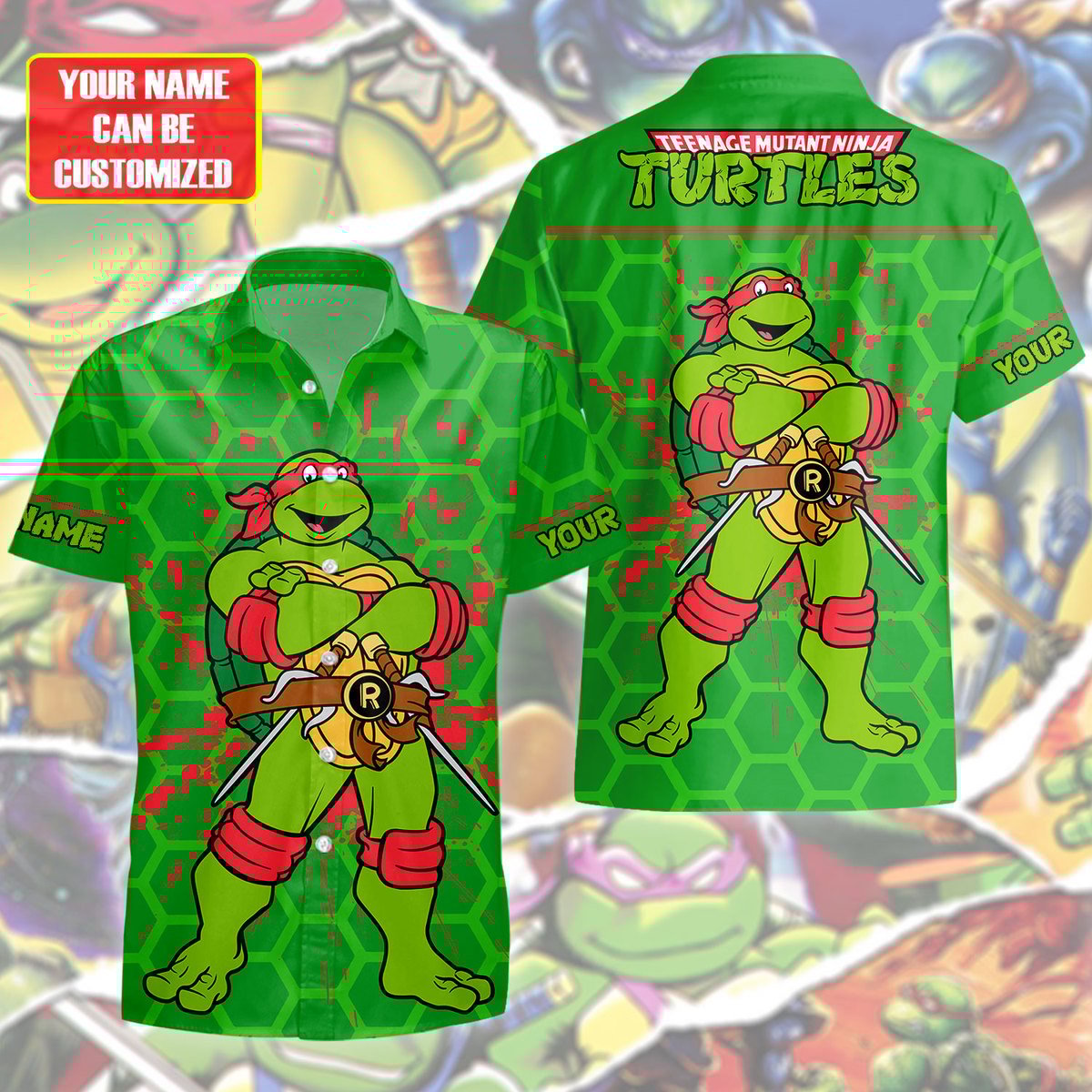 Personalized Tmnt Raphael Hawaii Shirt Beach Short Q270210