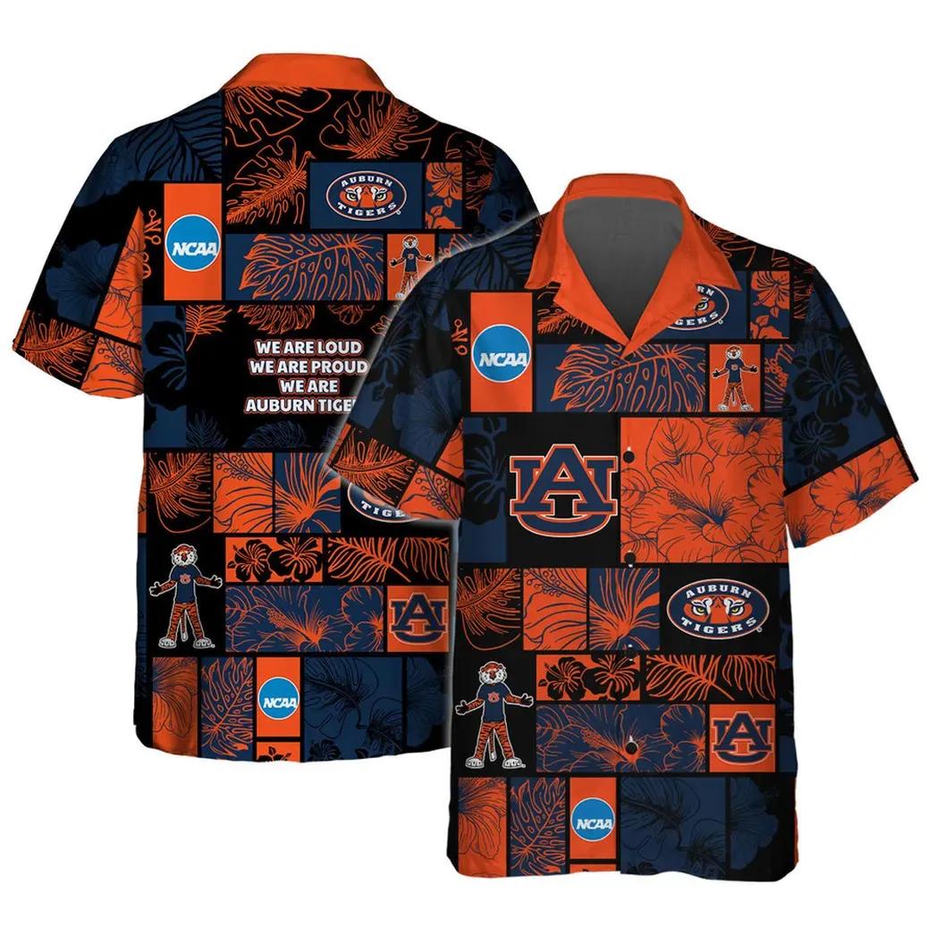Auburn Tigers Aloha Hawaiian Shirt 1, Ncaa Hawaiian Shirt